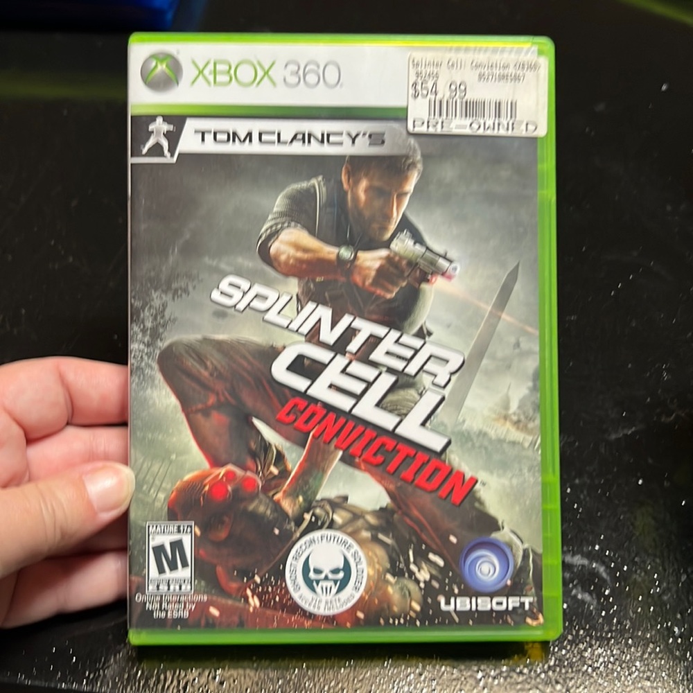 XBOX 360 Splinter Cell Conviction video game